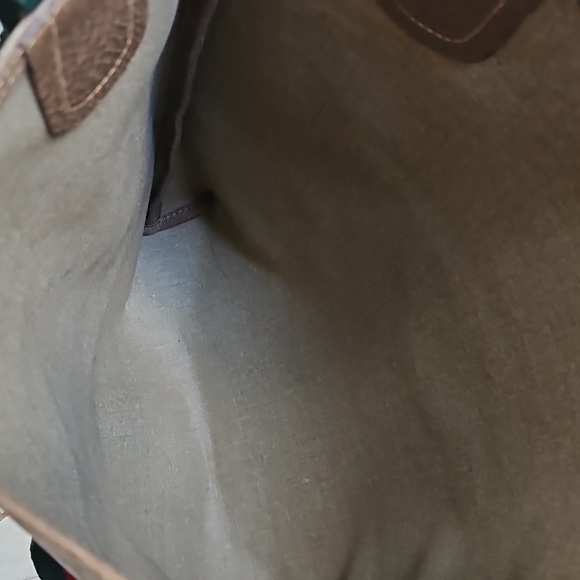 Gucci Sherry Ophidia Tote Bag GG Logo Red/Green Handles Vintage w/Dustbag - Picture 6 of 16